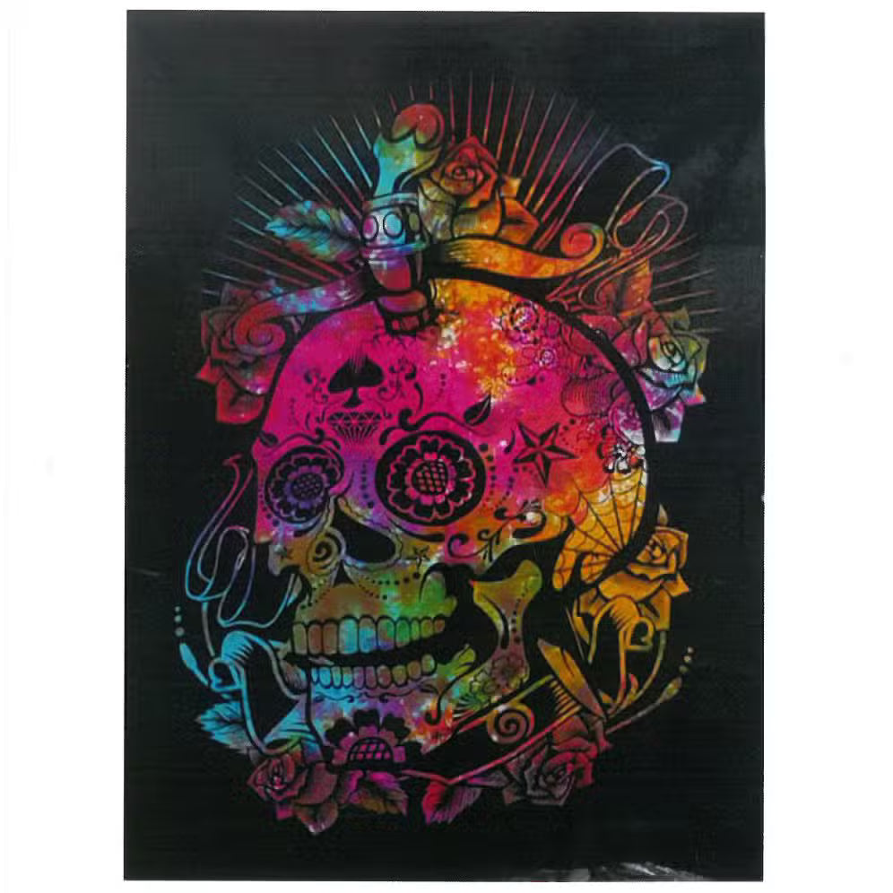 Cotton Wall Art (70x110cm) - Day of the Dead Skull