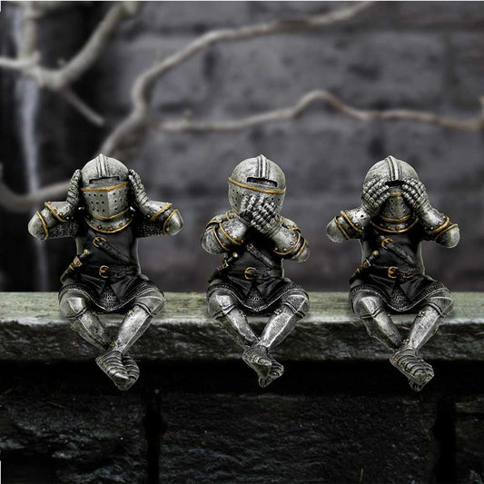 Three Wise Knights Shelf Sitter Figurines From Nemesis Now