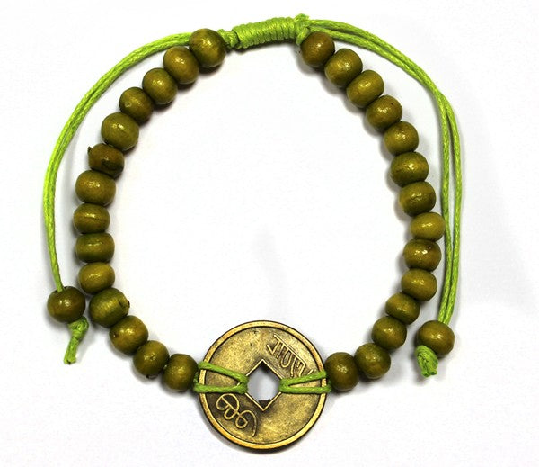 Good Luck Feng- Shui Bracelets - Lime Green