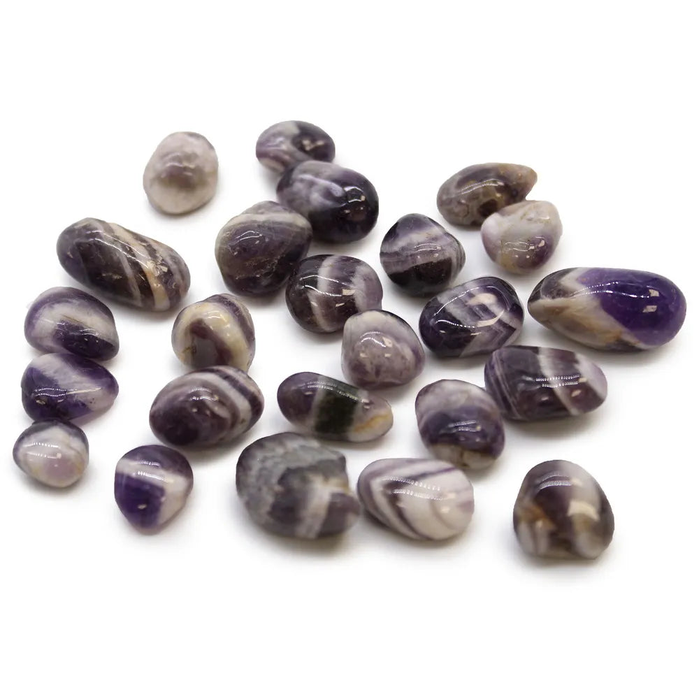 Chevron Amethyst Small Tumblestone 24 Pack