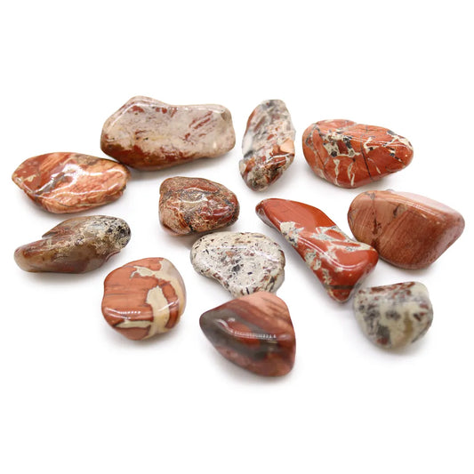 Brecciated Jasper Medium Tumblestone 12 Pack