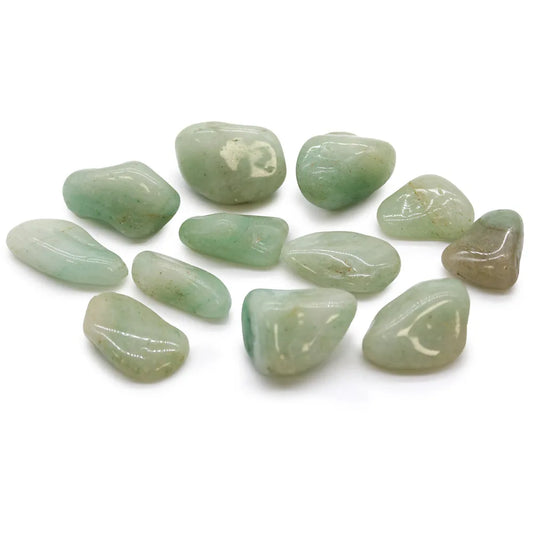 Green Aventurine Medium Tumblestone 12 Pack