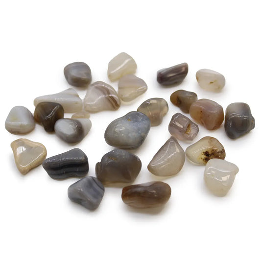 Grey Agate Small Tumblestone 24 Pack