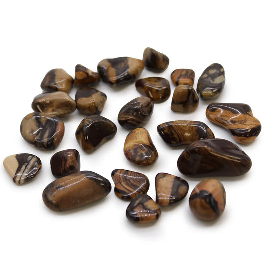 Picture Nguni Jasper Small Tumblestone 24 Pack