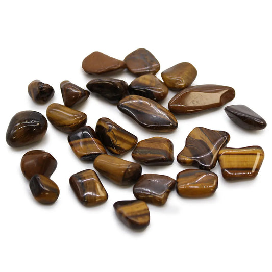 Tigers Eye Small Tumblestone 24 Pack