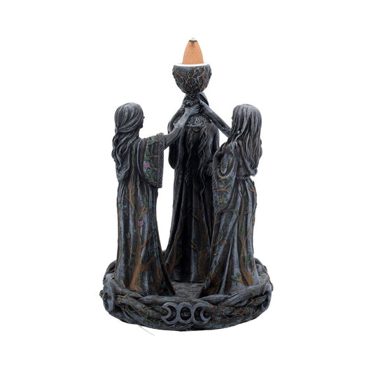 Mother Maiden and Crone Backflow Incense Burner 18cm