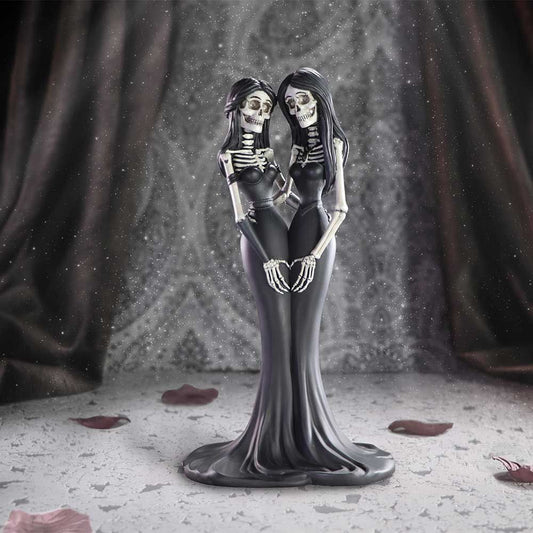 Eternal Sisters 23cm gothic skeleton sisters figurine by Nemesis Now