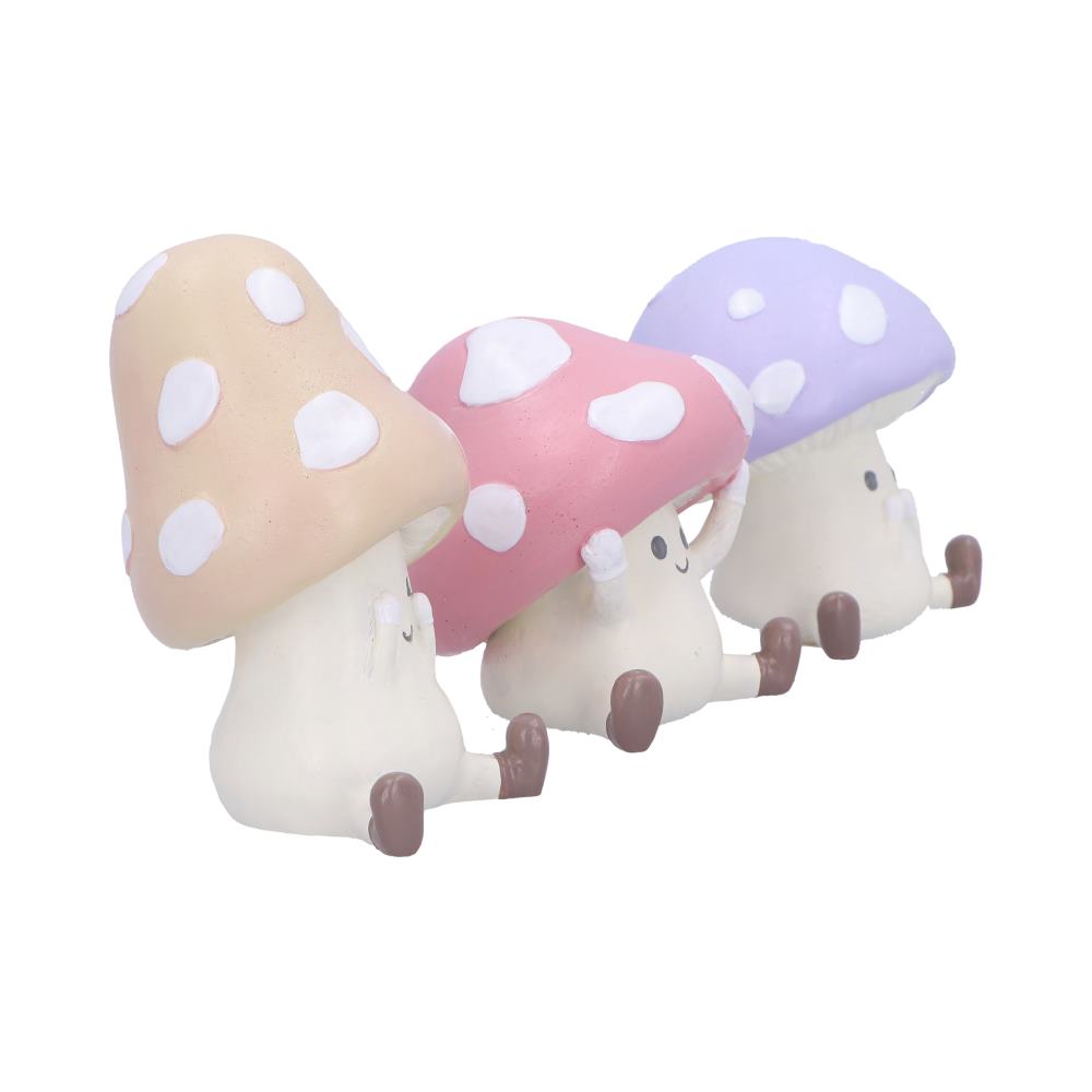 Three Wise Toadstools Figurines