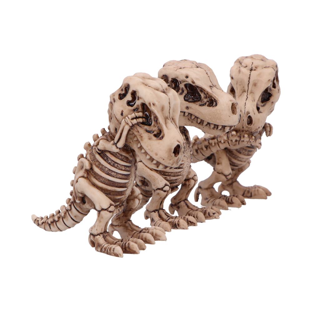Three Wise Tyrannosaurus Rex Skeletons Figurines