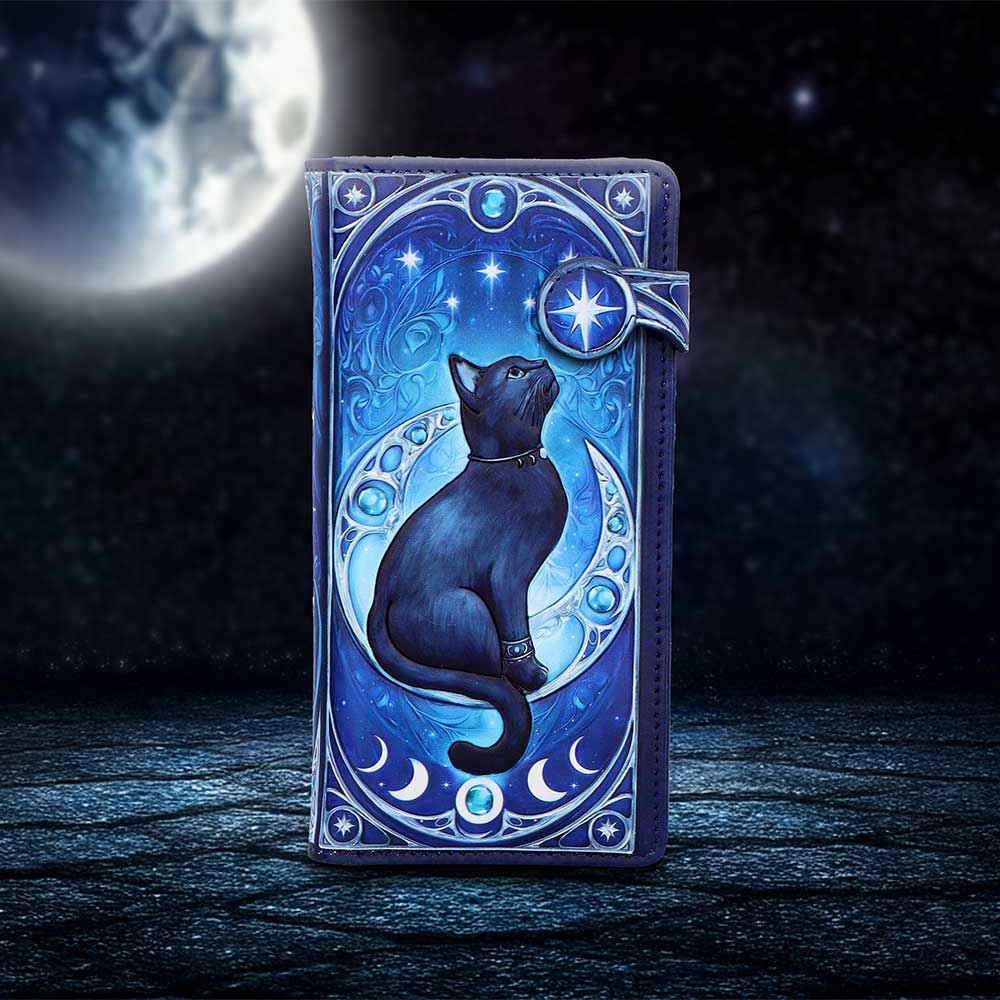 Feline Constellation Cat Embossed Purse
