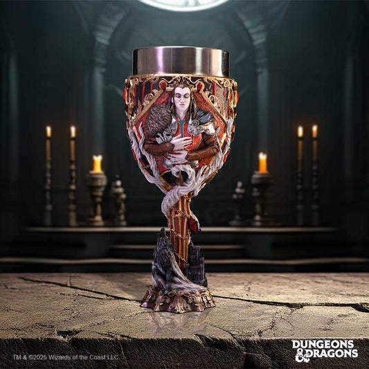 Dungeons & Dragons Strahd Goblet – licensed resin goblet with stainless-steel liner, approx 20 cm, gothic fantasy drink-ware UK.