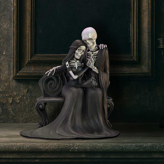 Eternal Bond Skeleton Lovers Figurine hand-painted polyresin skeleton couple statue