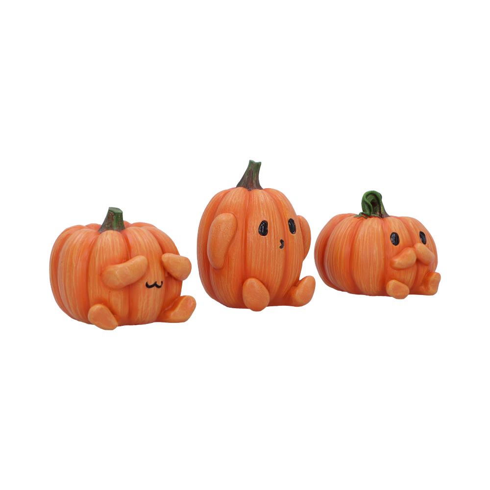 Three Wise Pumpkins Figurines