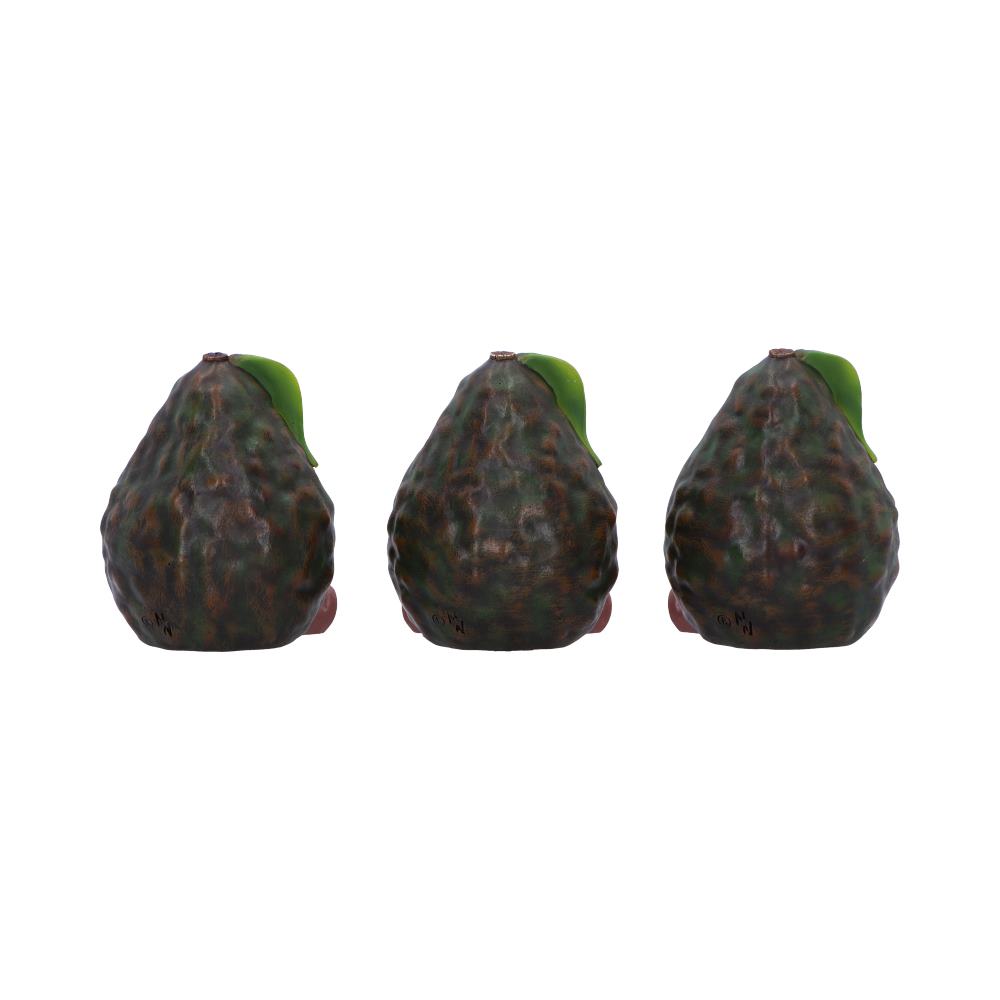 Three Wise Avocados Figurines
