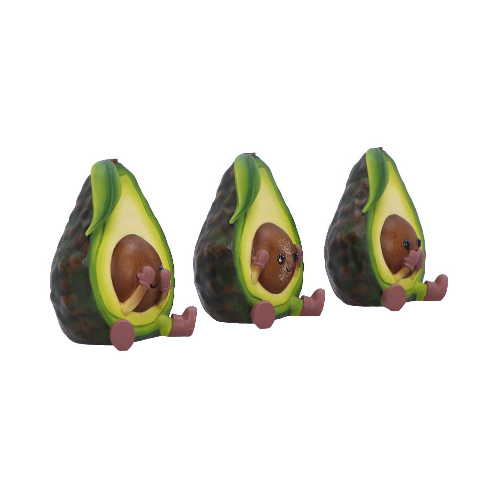 Three Wise Avocados Figurines