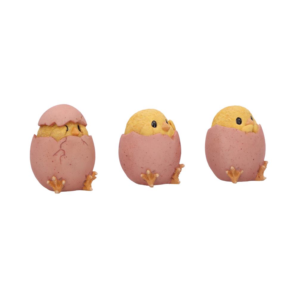 Three Wise Chicks Figurines