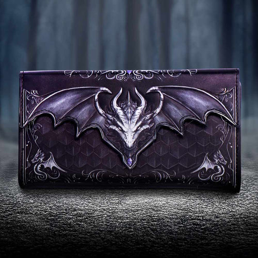 Dragon Scale Embossed Purse – embossed faux-leather wallet with dragon scale motif