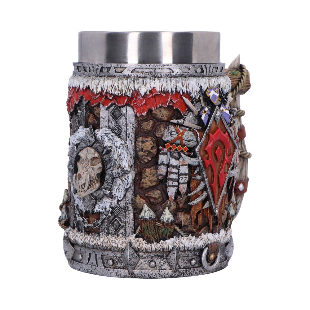 World of Warcraft Horde Tankard - opposite angle showing the decorated handle and weapon details