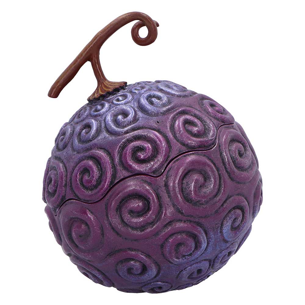 Opposite side of the rounded purple Devil Fruit box