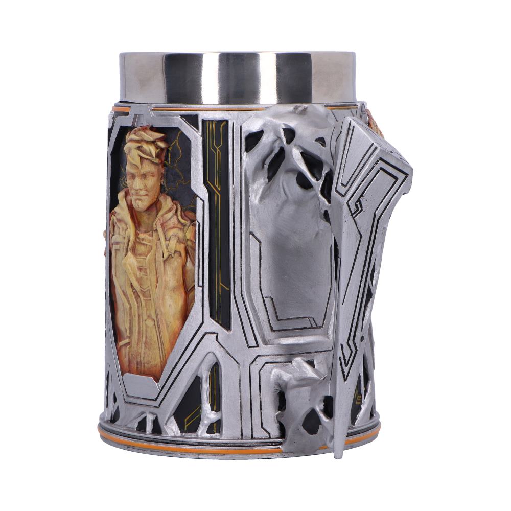 Borderlands 4 Vault Hunters Tankard - handle-side view of the cut-out industrial frame