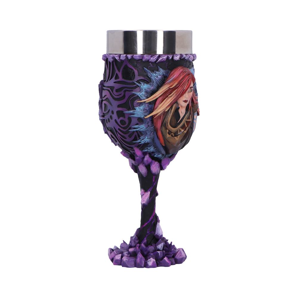 Borderlands 4 Lilith Goblet - opposite angle showing Lilith’s portrait and rock-like base