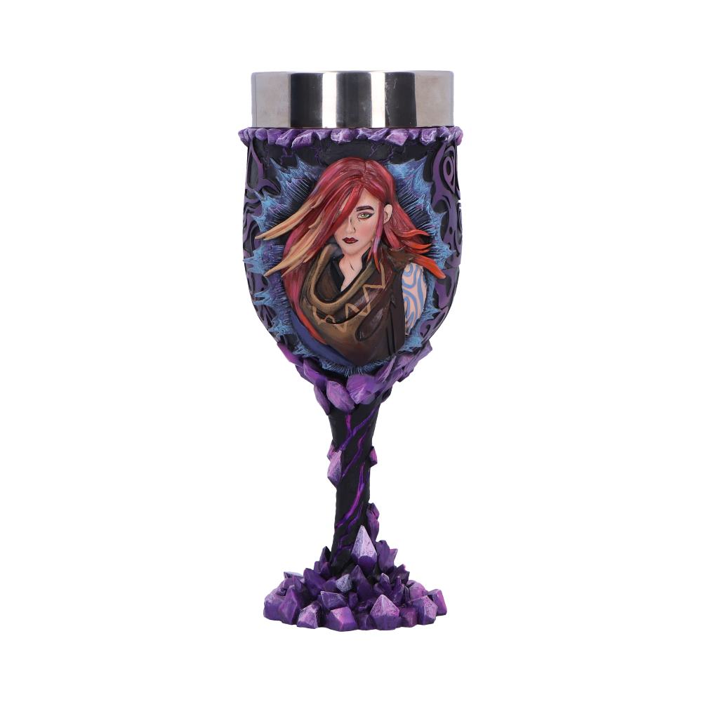 Borderlands 4 Lilith Goblet - front with Lilith’s portrait and purple rock-style stem detail