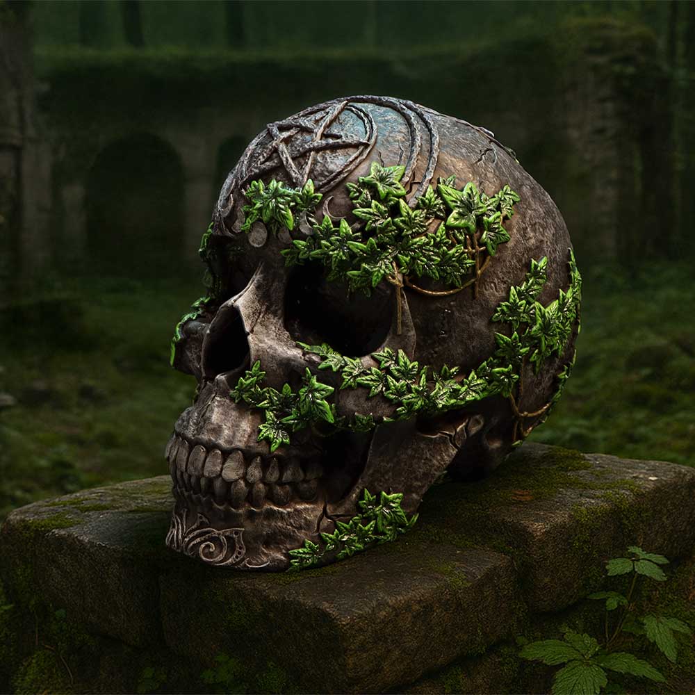 Aged Pentagram Skull