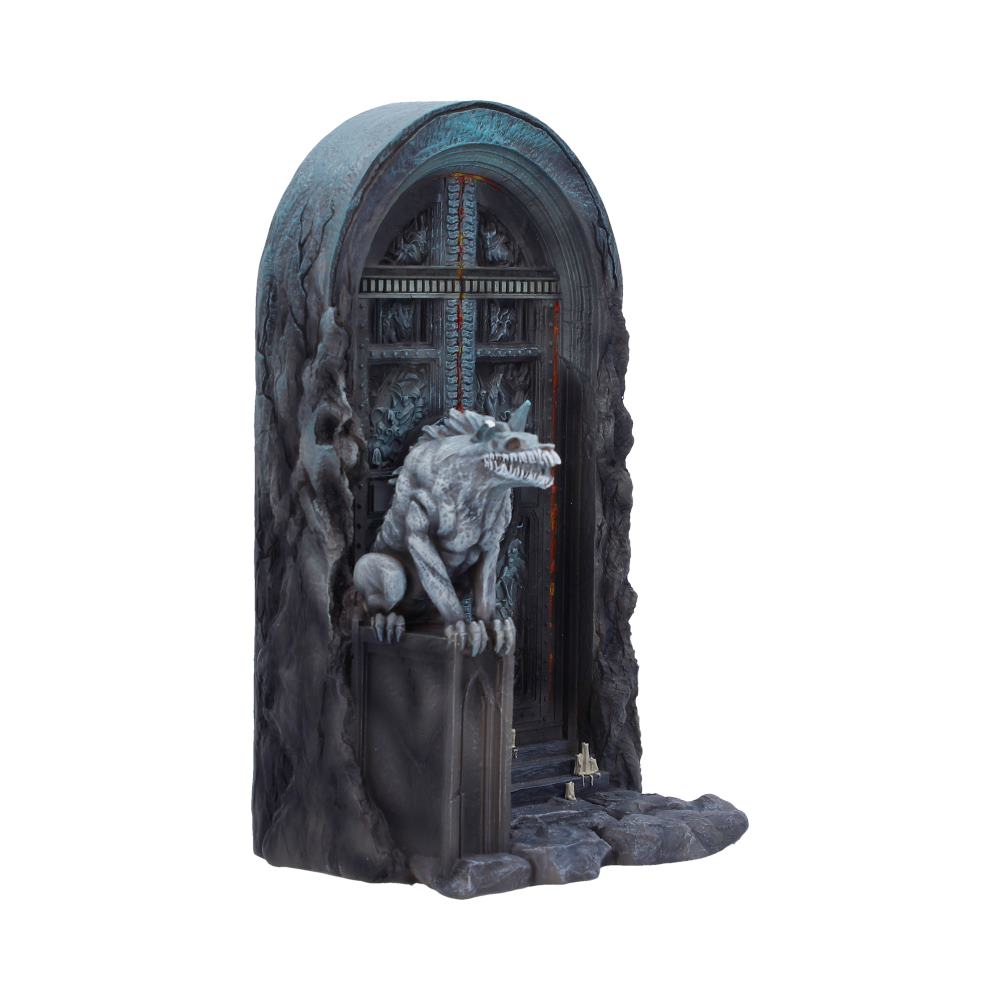 Opposite angle of the dark gate and skeletal guardian