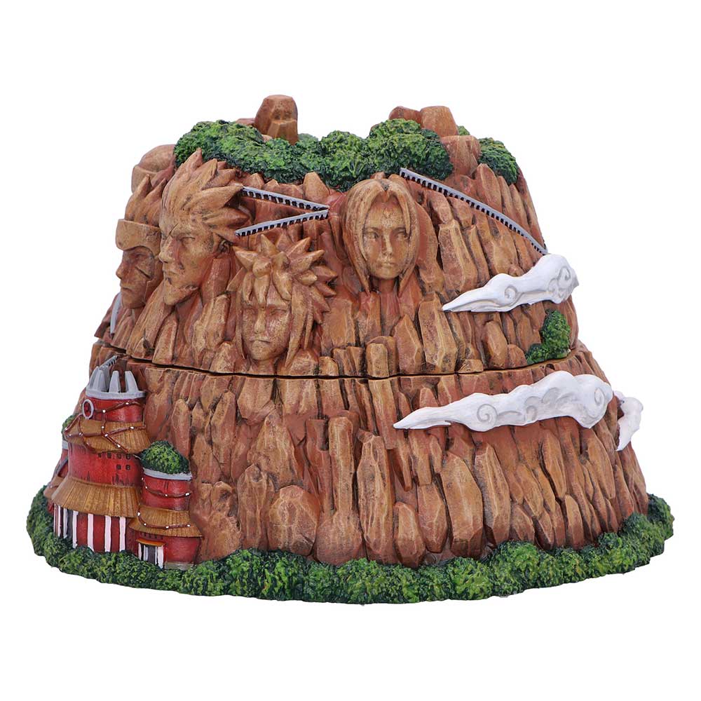 Angled Hokage Rock box showing portraits, clouds and rocky mountain texture