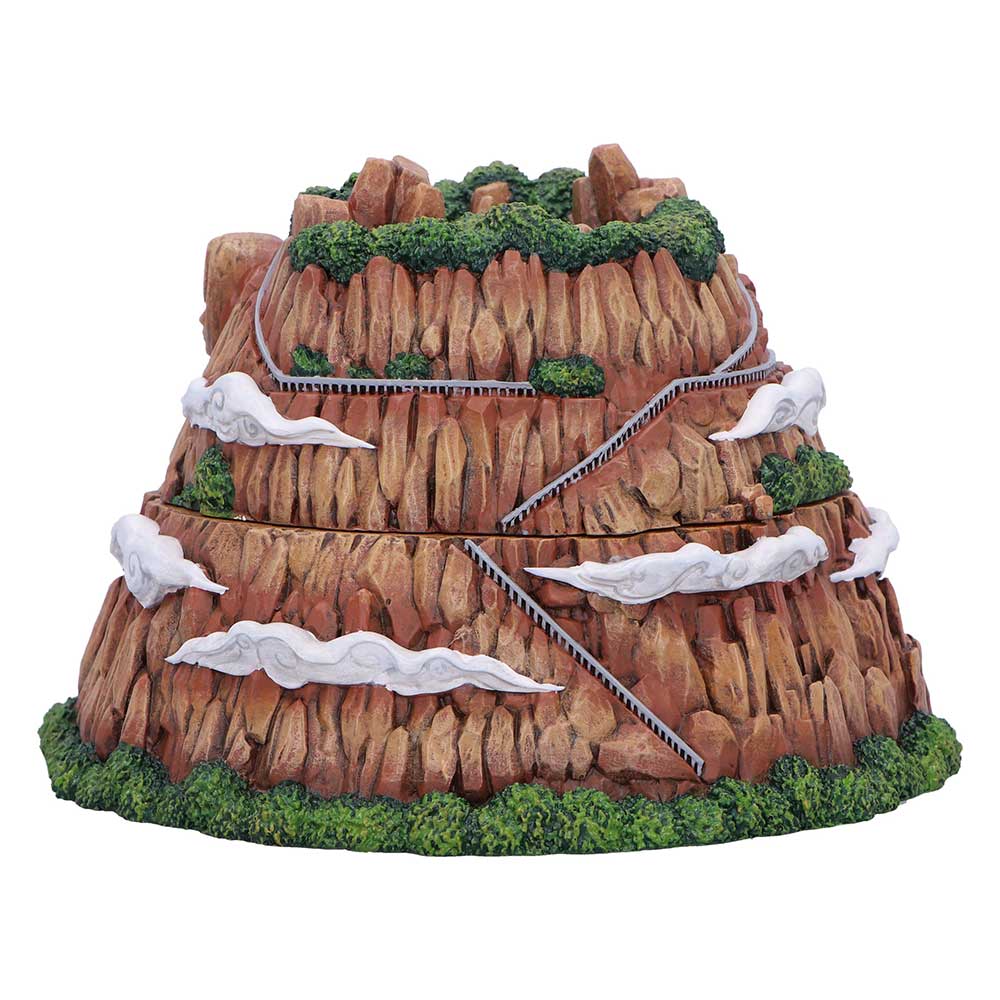 Rear of Hokage Rock box showing winding paths and green trees
