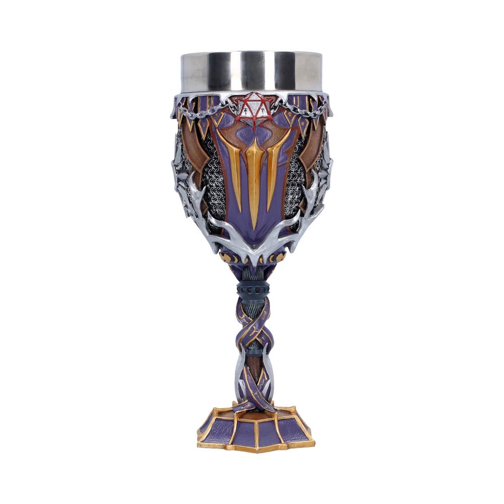 Shadowheart goblet with purple armour-like panels and gold-and-silver decoration