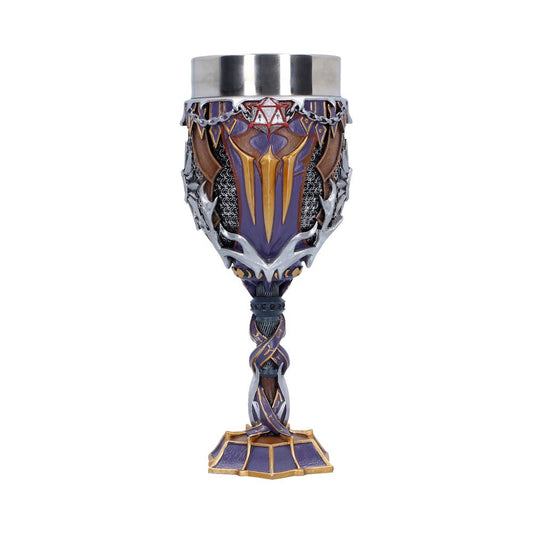 Shadowheart goblet with purple armour-like panels and gold-and-silver decoration