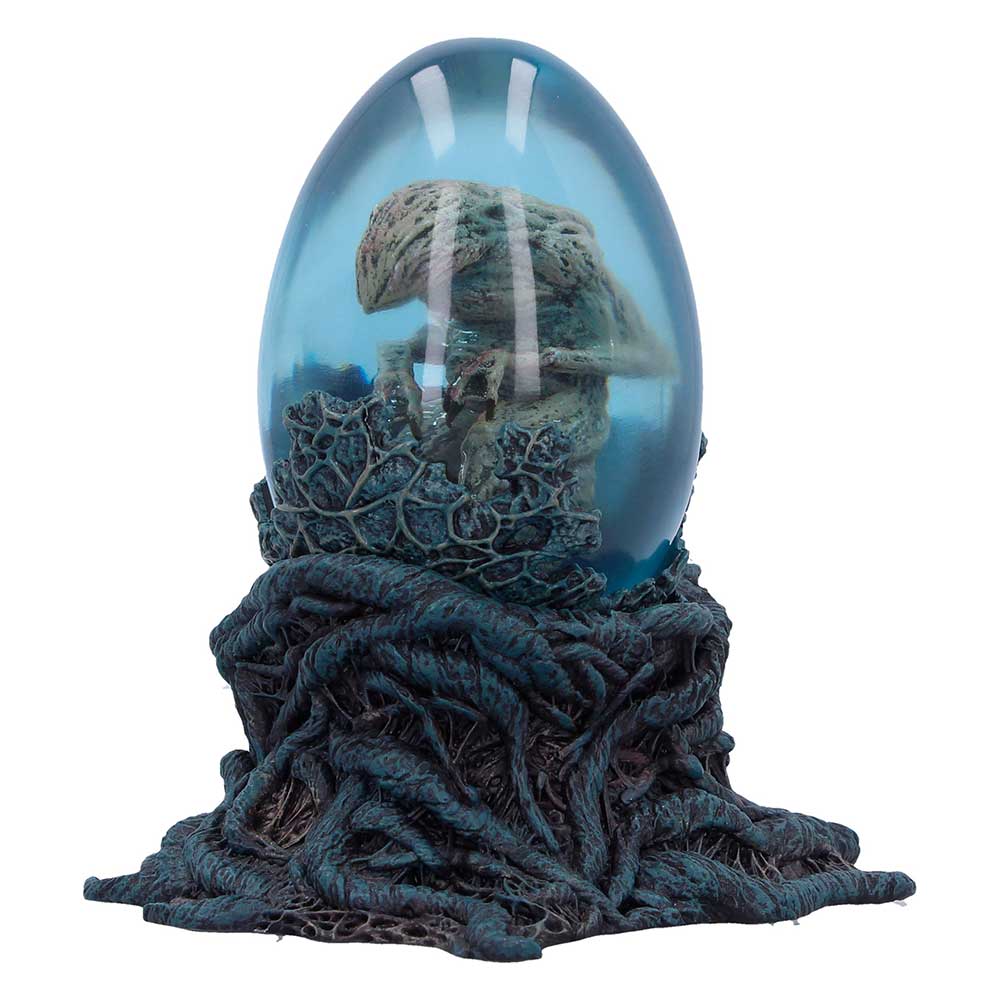 Stranger Things Demodog Trinket Box - Angled view of glass egg and root-like base