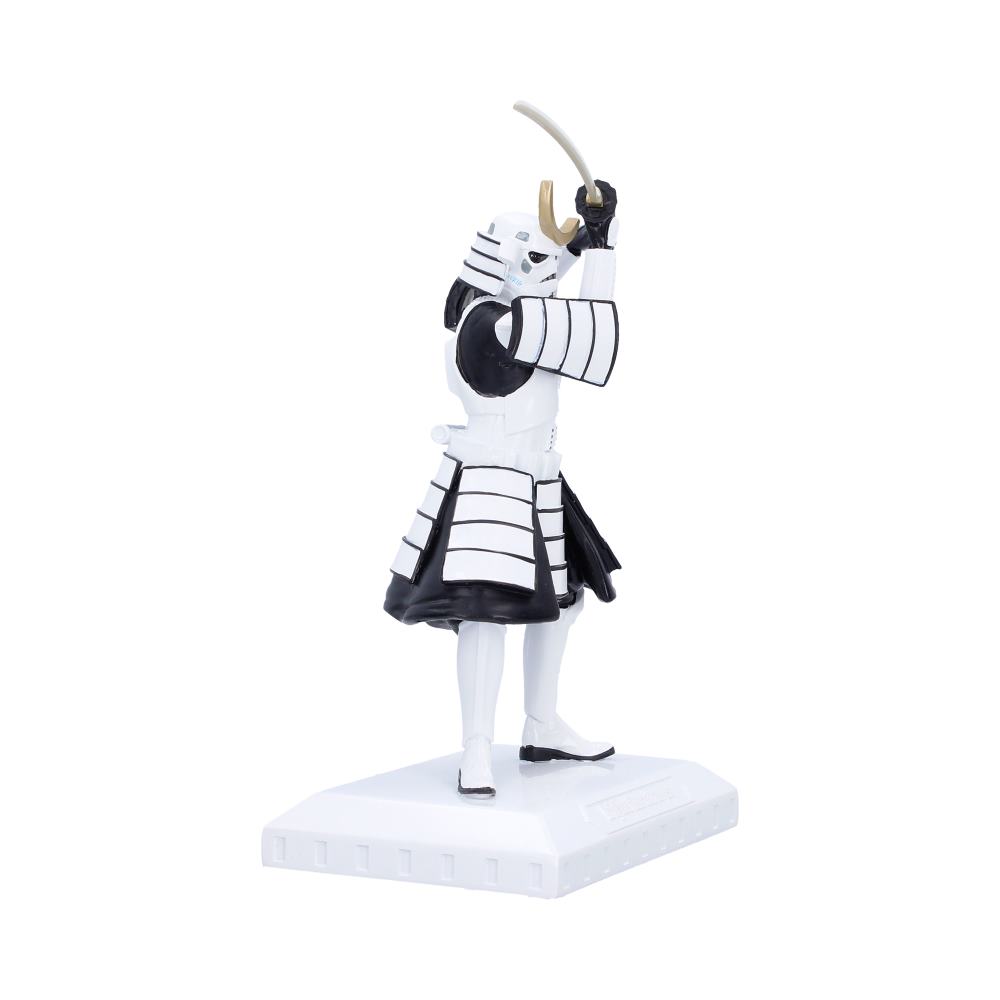 Stormtrooper The Last Samurai Figurine - Opposite angle of raised blade and helmet
