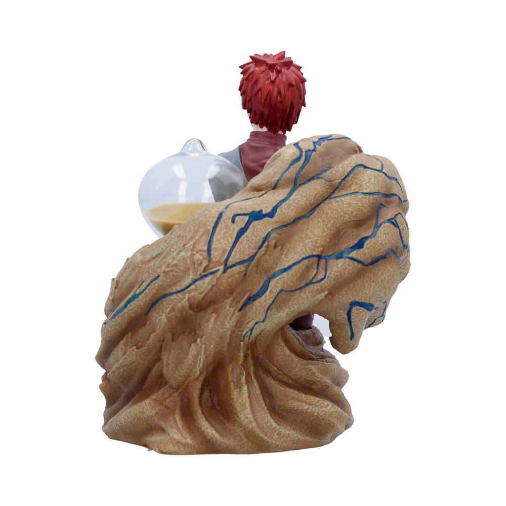 Rear of Gaara sand timer showing claw-like sand form with blue accents