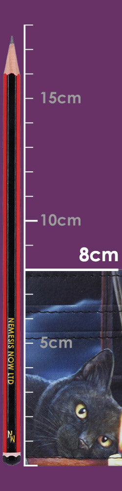 Lisa Parker Witching Hour Card Holder - Dimension graphic showing 8 cm card-holder height