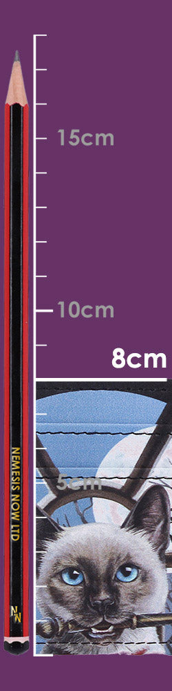 Lisa Parker Hocus Pocus Card Holder - Dimension graphic showing 8 cm card-holder height