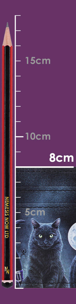 Lisa Parker Familiars Card Holder - Dimension graphic showing 8 cm card-holder height