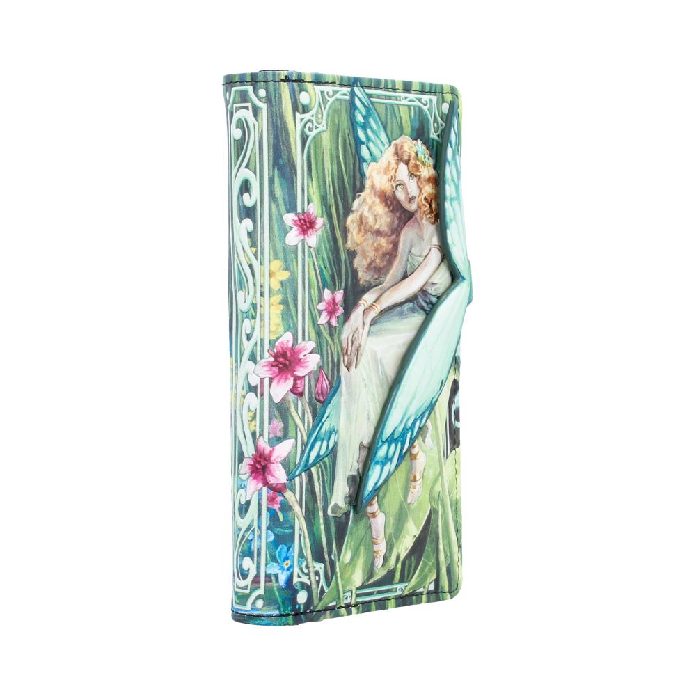 Forest Flight Embossed Fairy Purse - Opposite angle of fairy artwork and purse depth