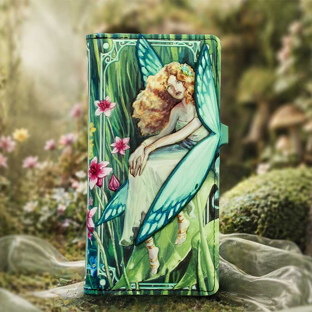 Forest Flight Embossed Fairy Purse - Fairy purse in a styled woodland setting