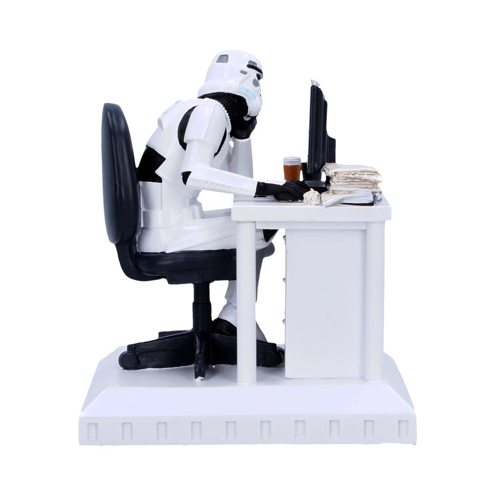 Stormtrooper Slave to the Wage Figurine - Opposite side showing chair and desk