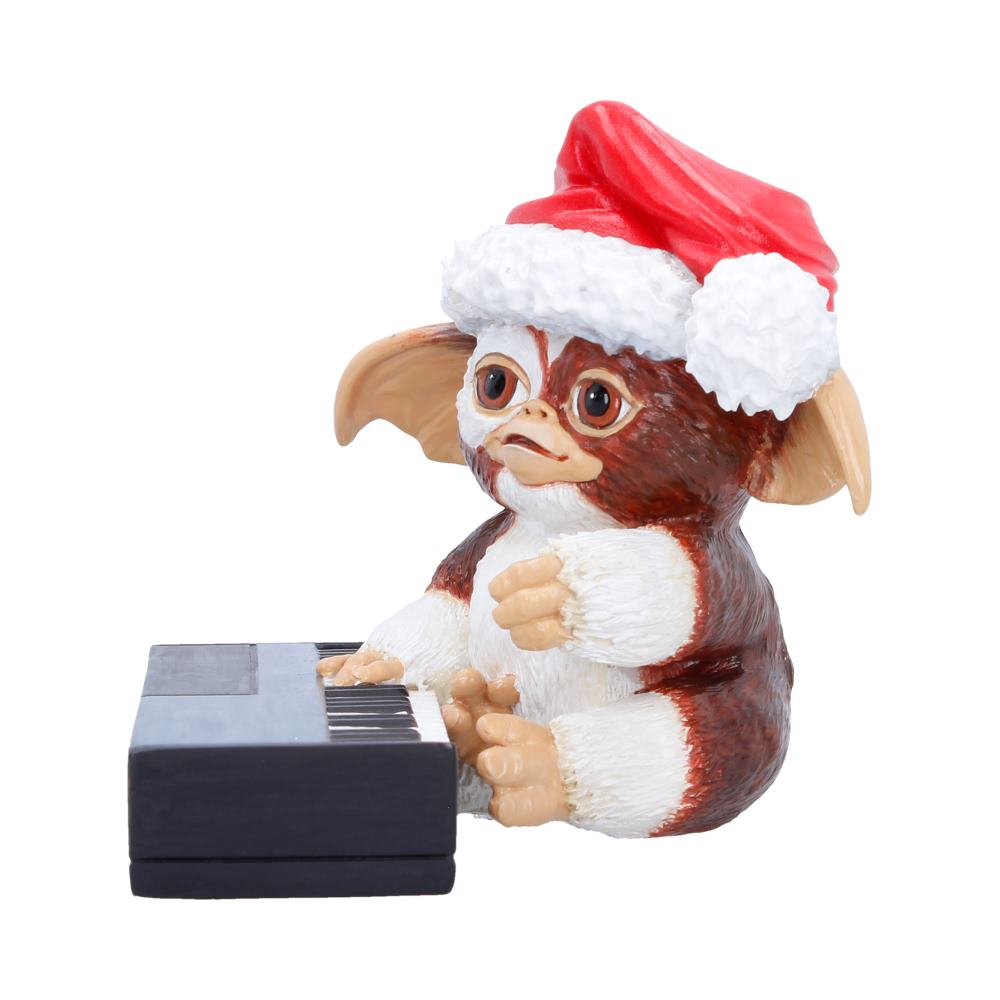 Gremlins Gizmo Jingle Keyboard Figurine - Side of Gizmo and rectangular keyboard
