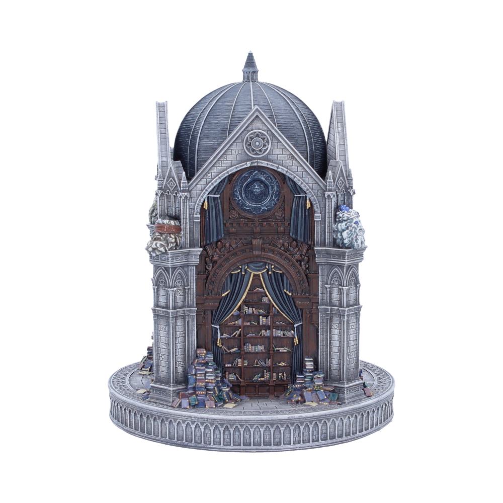 Elden Ring Raya Lucaria Trinket Box - another view of the arched academy front and inset library-like scene