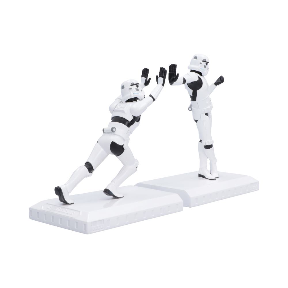 Original Stormtrooper Working Hard Bookends - opposite angle of working and relaxed figures