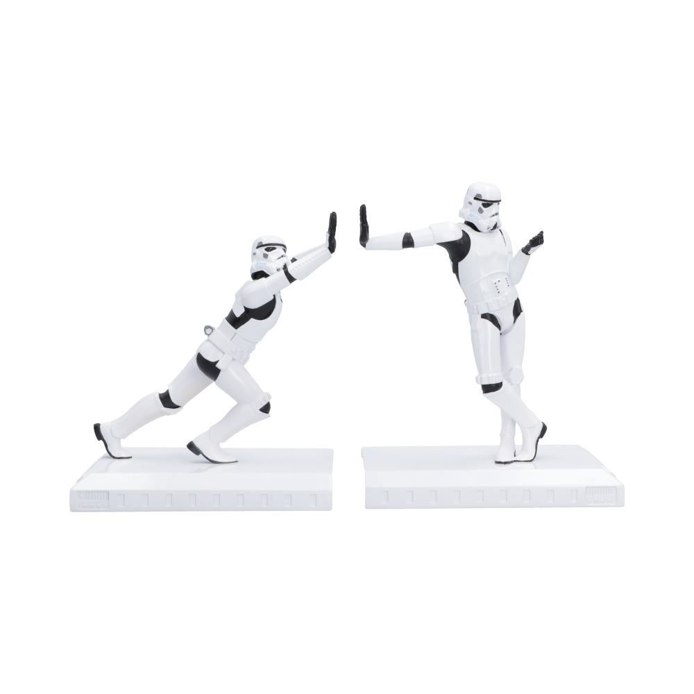 Original Stormtrooper Working Hard Bookends - pair of Stormtroopers pushing and lounging