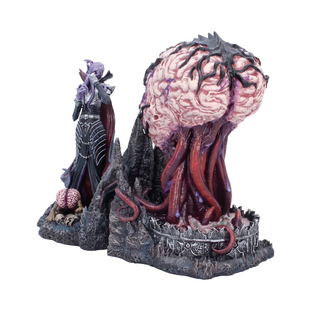 Dungeons and Dragons Illithid Bookends - angled view of tentacles and rocky supports