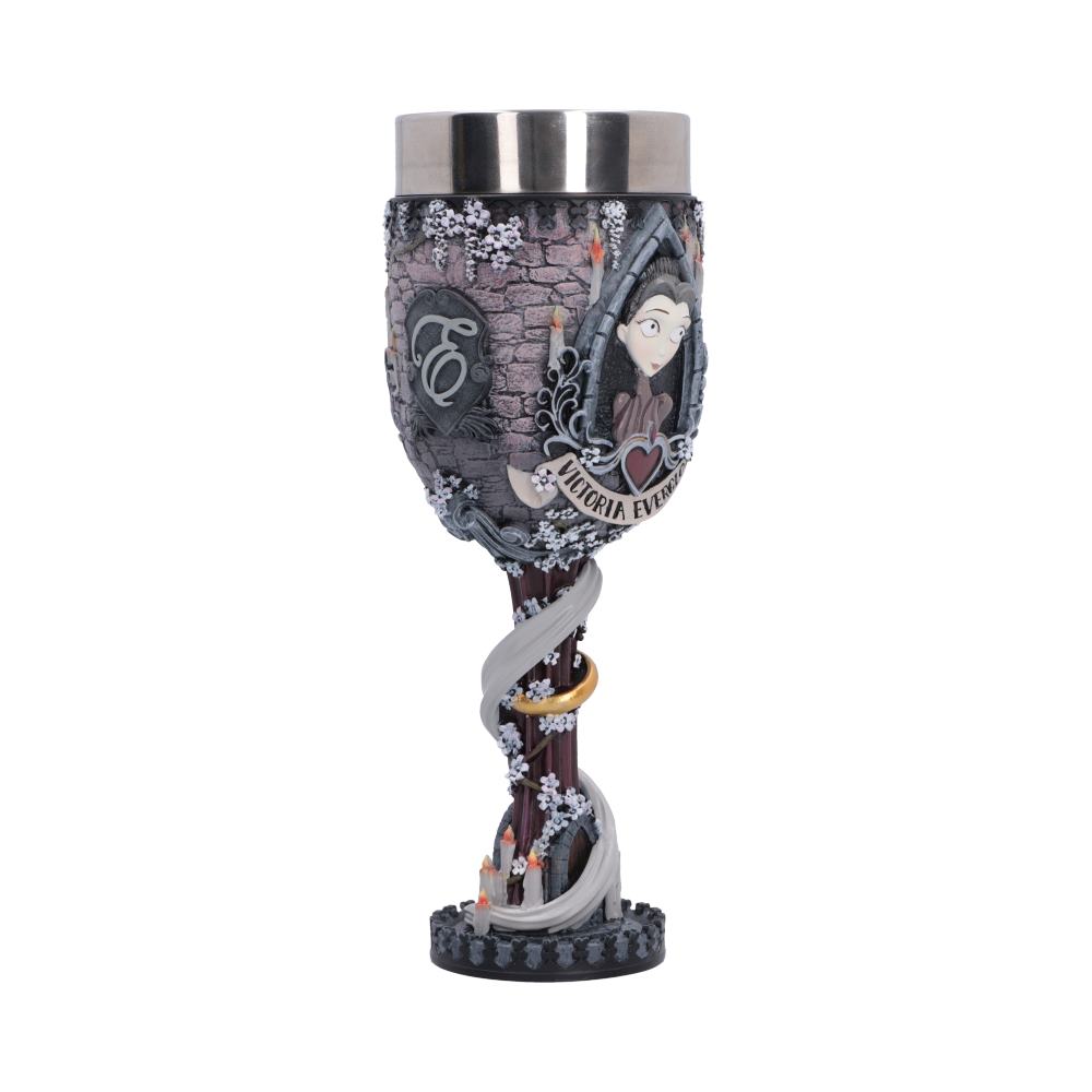 Corpse Bride Victoria Goblet - opposite angle of Victoria goblet and twisting stem