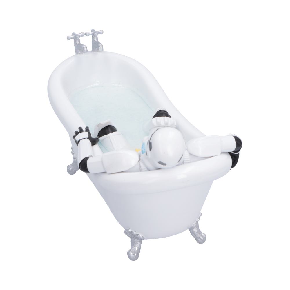 Original Stormtrooper Splish Splash Figurine - rear of bathtub and armoured figure