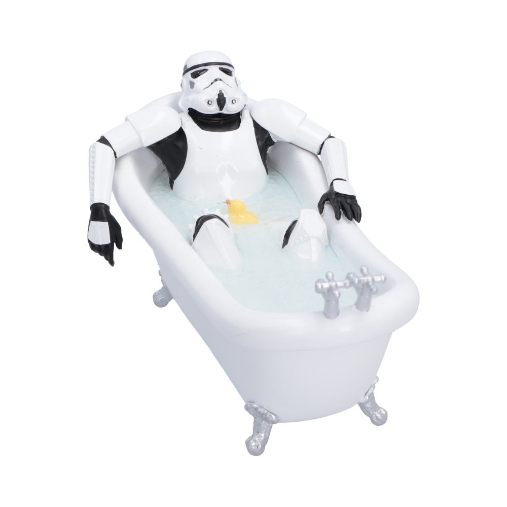 Original Stormtrooper Splish Splash Figurine - Stormtrooper relaxing in bathtub with duck