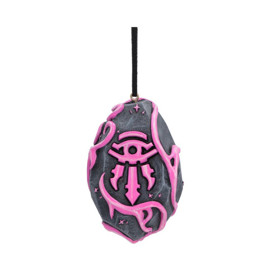 World of Warcraft Dalaran Hearthstone Ornament - dark Dalaran stone with pink emblem